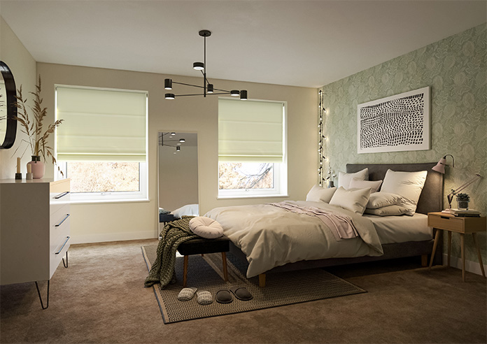 Kyoto Faux Silk, Cream - Twist&Fit Roman Blind - Image 6